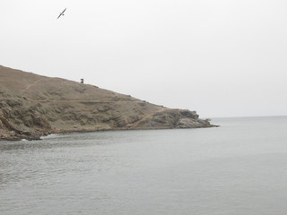 Fototapeta na wymiar Océano,playa, mar,cerro,naturaleza,paseo,costa,rocas,cielo.