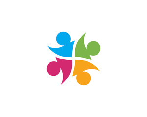 Adoption Logo community logo template vector icon