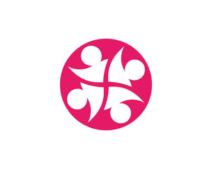 Adoption Logo community logo template vector icon