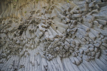 Gesteinsformation Gole Alcantara
