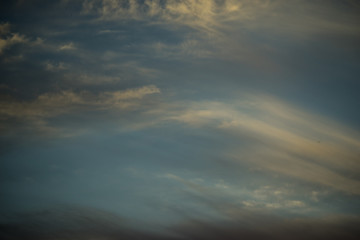 dramatic sky with clouds