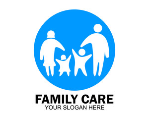 family care love logo and symbols template