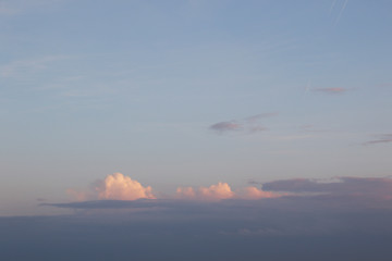 Fototapeta na wymiar beautiful sunlight and cumulus clouds