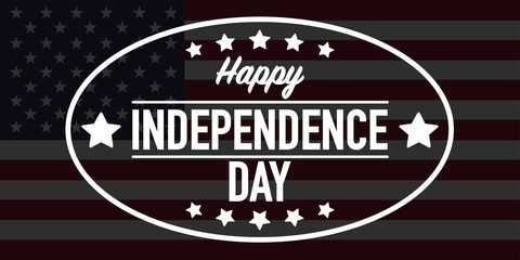 4th of july Independence Day banner vector