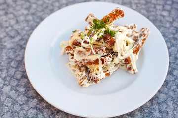 Rye toast with cheese. Snacks for beer.