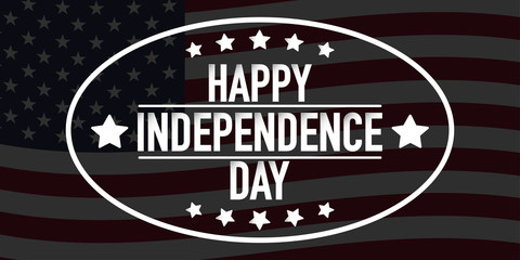 4th of july Independence Day banner vector
