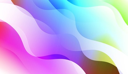 Modern Waves. Futuristic Technology Style Background. For Cover Page, Landing Page, Banner. Vector Illustration with Color Gradient.