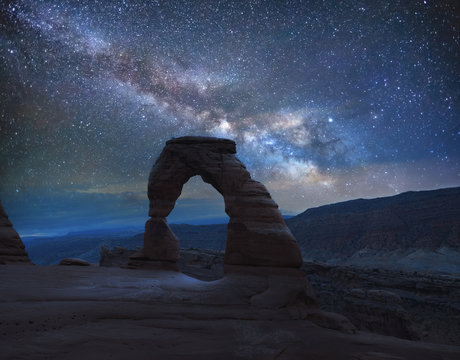 Delicate Arch under the Milky Way