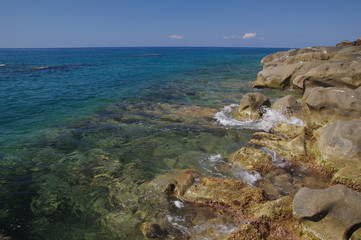 Schöne Küste auf Sizilien