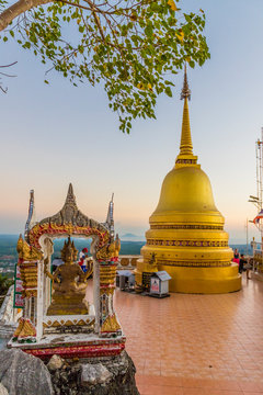 The top of the Tiger Cave Temple in Krabi