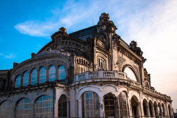Fototapeta premium Old Casino building in Constanta by the black sea at evening. This building is a most reprezentativ symbol of the town.