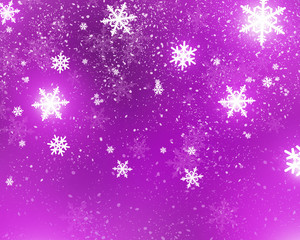 Obraz na płótnie Canvas Beautiful background with winter decorative snowflakes 