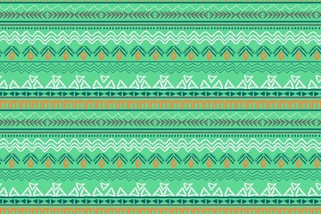 Tribal art pattern. Ethnic geometric print. Aztec colorful repeating background texture.vector illustration