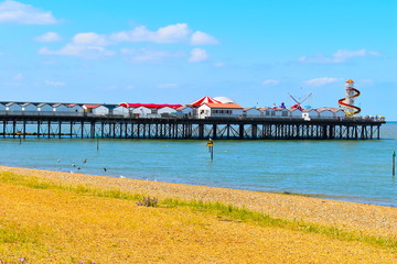 A lovely walk along the seafront, great views, lovely gardens and a lively pier. Herne Bay Beach,...