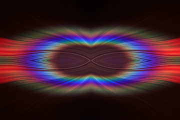 radial color pattern, closeup of photo