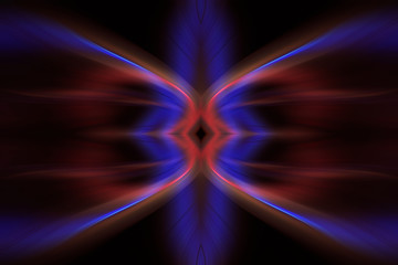 radial color pattern, closeup of photo