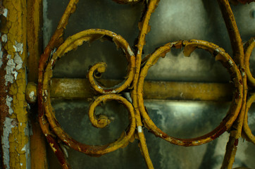 Rusty cemetery's grid