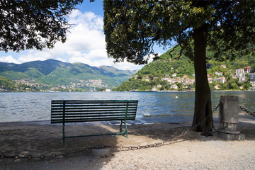 Como - The promenade and lake Como.