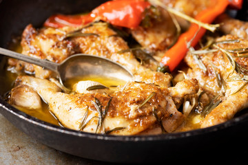 rustic italian golden tuscan chicken