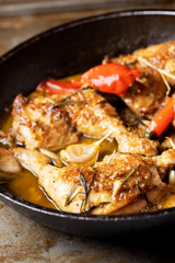 rustic italian golden tuscan chicken