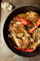 rustic italian golden tuscan chicken