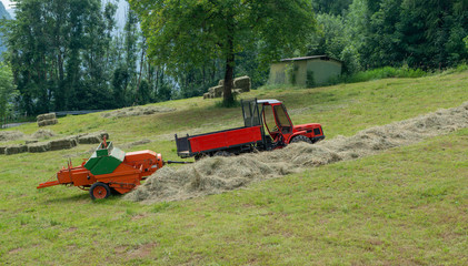 tractor at work