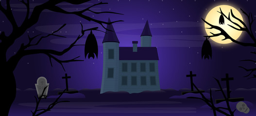 Fototapeta premium Halloween Horror Background 
