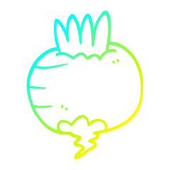 Fototapeta premium cold gradient line drawing cartoon swede