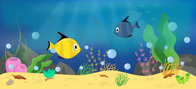 Aquarium Game Background 