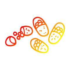 warm gradient line drawing cartoon tablets