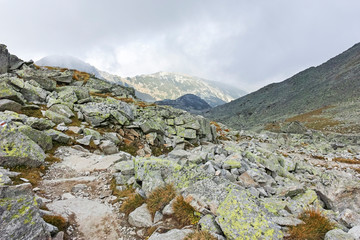 Hiking Route to climbing a Musala peak, Rila mountain