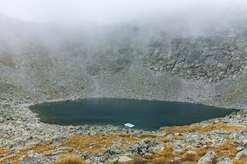 Ledenoto (Ice) Lake near Musala Peak, Rila mountain, Bulgaria