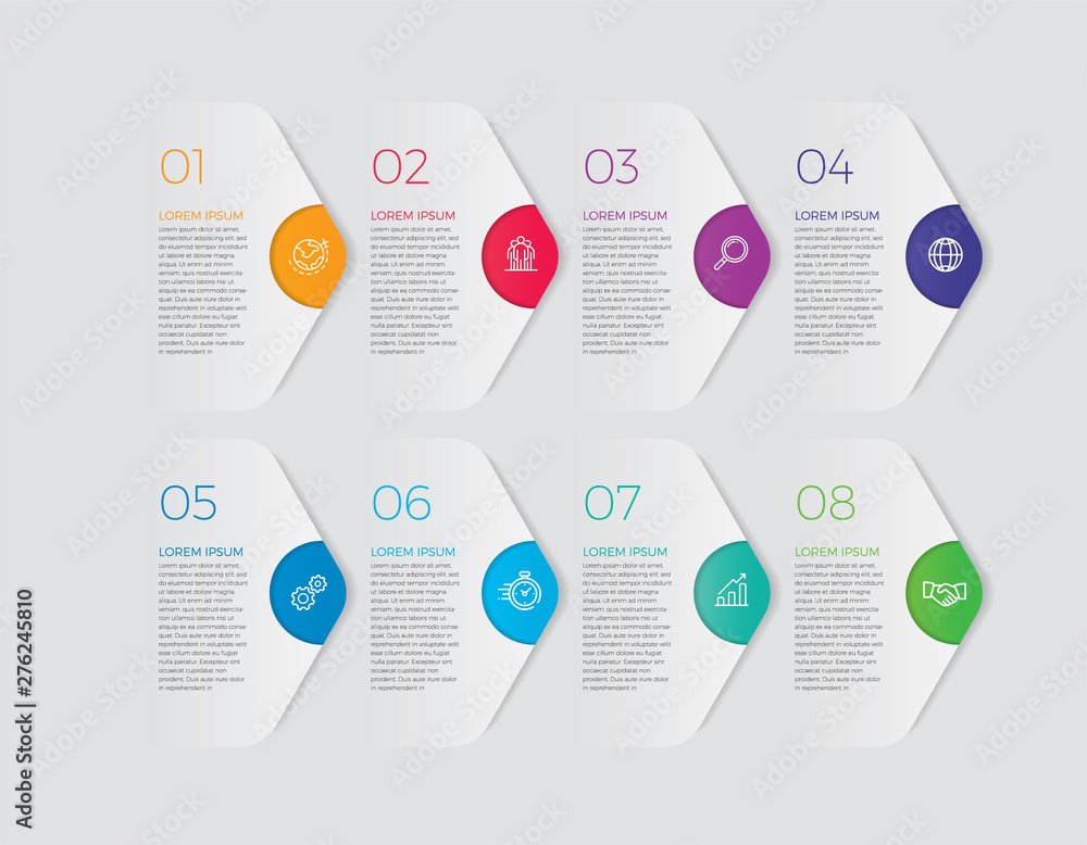 Aufkleber infographic design vector and marketing icons can be used for workflow layout, diagram, annual repor