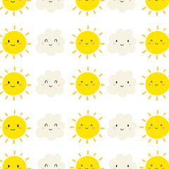 Fototapeta premium Summer sun background. vector.