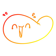 warm gradient line drawing cartoon gall bladder