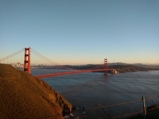 golden gate bridge at sunset