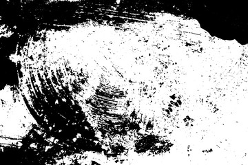 Naklejka premium Grunge black texture on white background (Vector). Use for decoration, aging or old layer