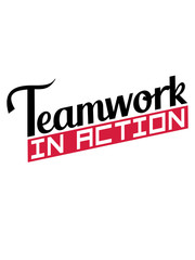 spaß gruppe logo gemeinsam teamwork gewinner zusammen freunde in action design team arbeit crew verein erfolgreich sport sieger shirt