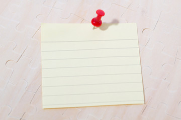 Blank business note