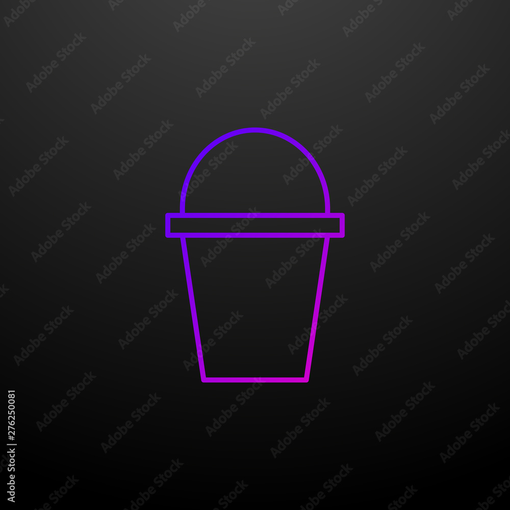 Poster bucket nolan icon. elements of eco set. simple icon for websites, web design, mobile app, info graph