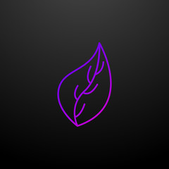 leaf nolan icon. Elements of Eco set. Simple icon for websites, web design, mobile app, info graphics