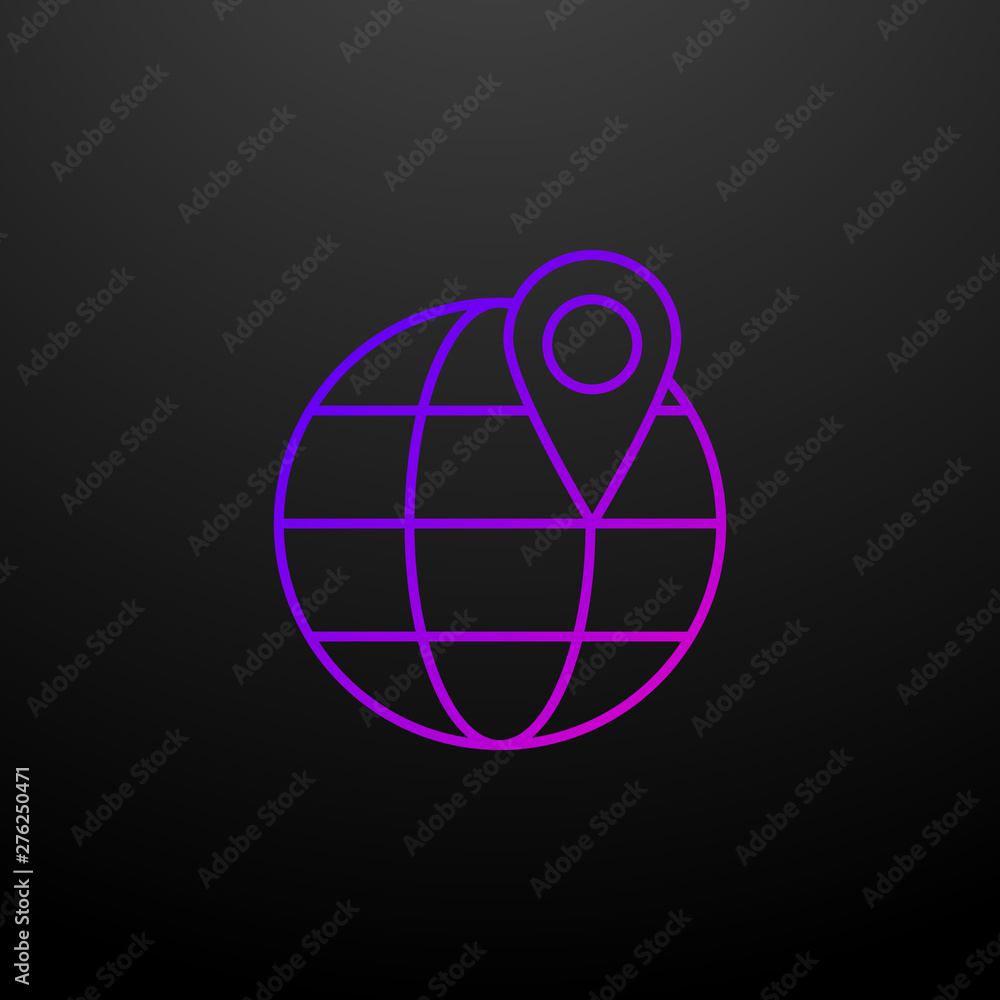 Poster pin point nolan icon. elements of logistics set. simple icon for websites, web design, mobile app, i
