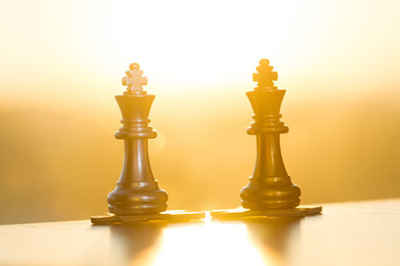 Chess and puzzles, cooperation and win-win