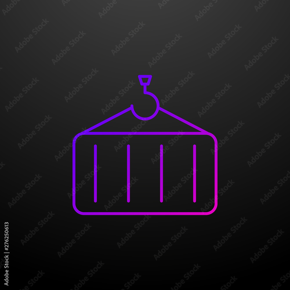 Aufkleber container crane nolan icon. elements of logistics set. simple icon for websites, web design, mobile 