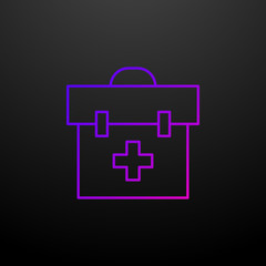 Obraz premium first and kit nolan icon. Elements of medical set. Simple icon for websites, web design, mobile app, info graphics