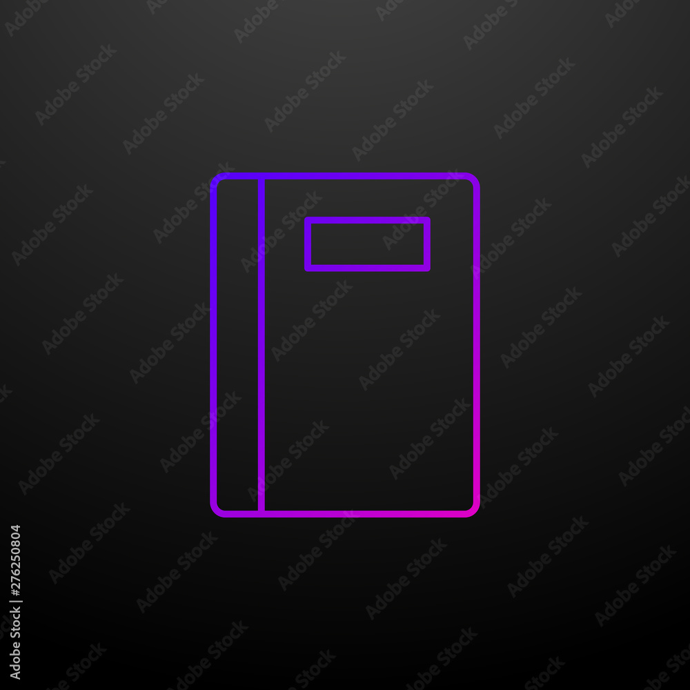 Poster notebook nolan icon. elements of school set. simple icon for websites, web design, mobile app, info 