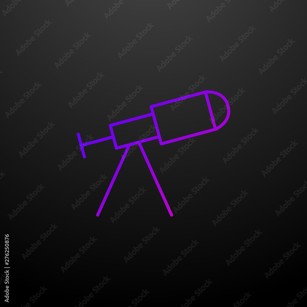 Poster telescope nolan icon. elements of school set. simple icon for websites, web design, mobile app, info