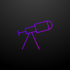 telescope nolan icon. Elements of school set. Simple icon for websites, web design, mobile app, info graphics
