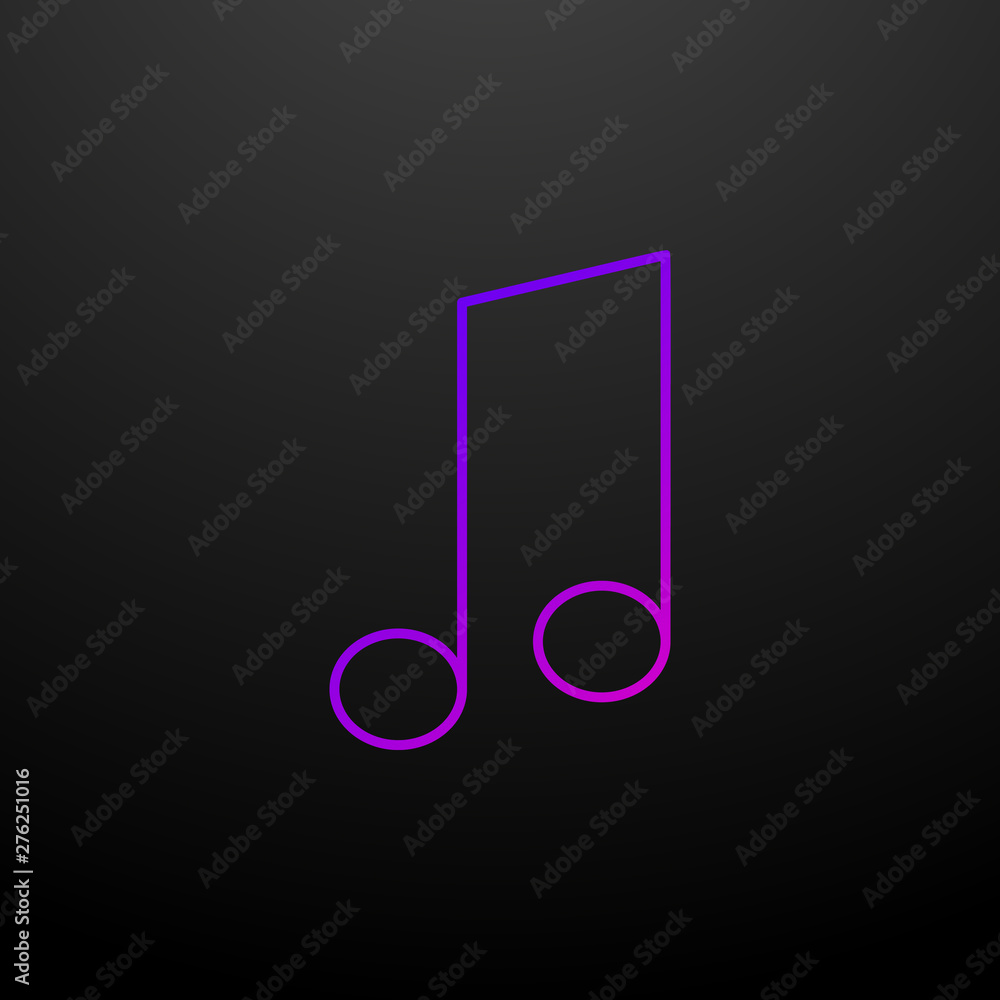 Poster music note nolan icon. elements of school set. simple icon for websites, web design, mobile app, inf