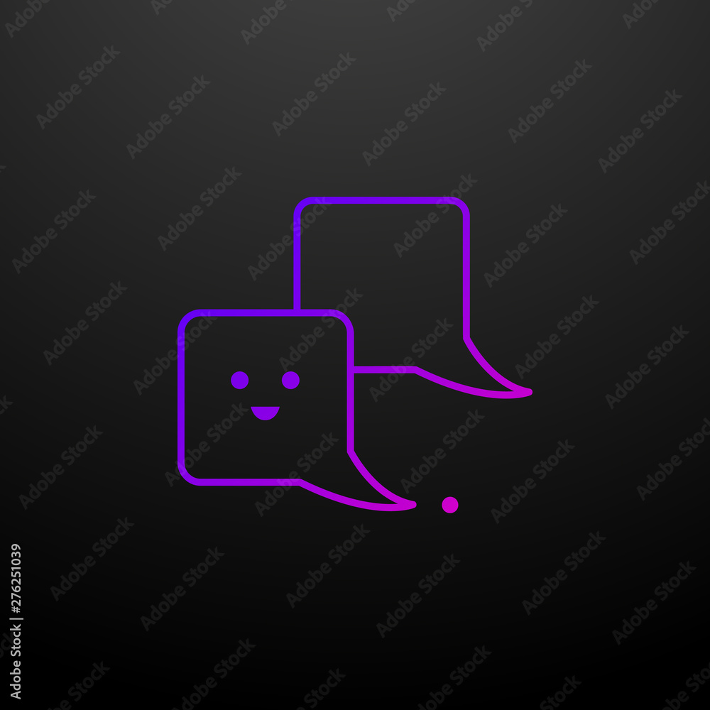Poster chatting nolan icon. elements of school set. simple icon for websites, web design, mobile app, info 